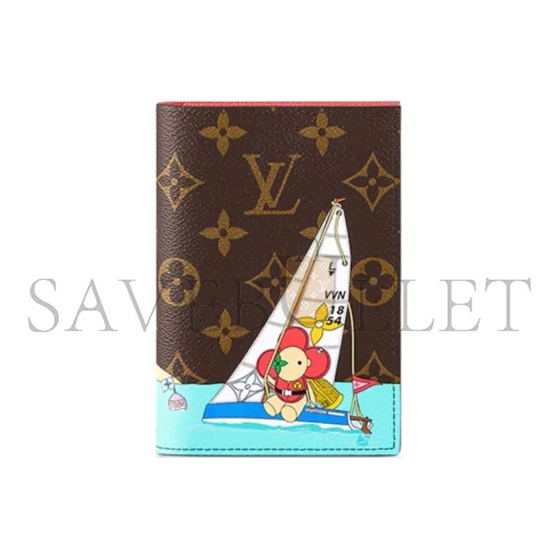 l0*is V*t0n monogram coated canvas passport brown m82625 (14*10.5cm)